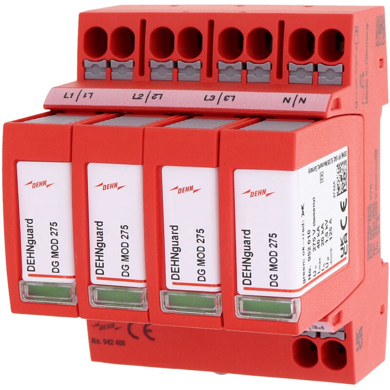 Dehn - 942400 dg mp tns 275 Überspannungsableiter Überspannungsschutz für: Verteilerschrank 20 kA 1