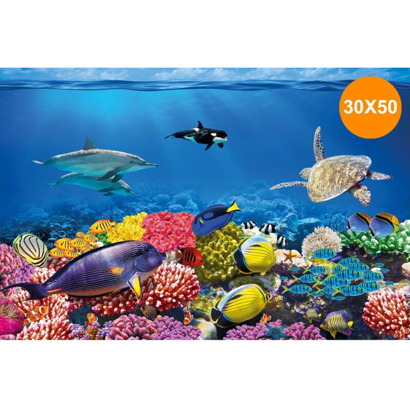 Trade Shop Traesio - Trade Shop - decorative cars für wasser 30 x 50 cm decoratio acquari sfond -