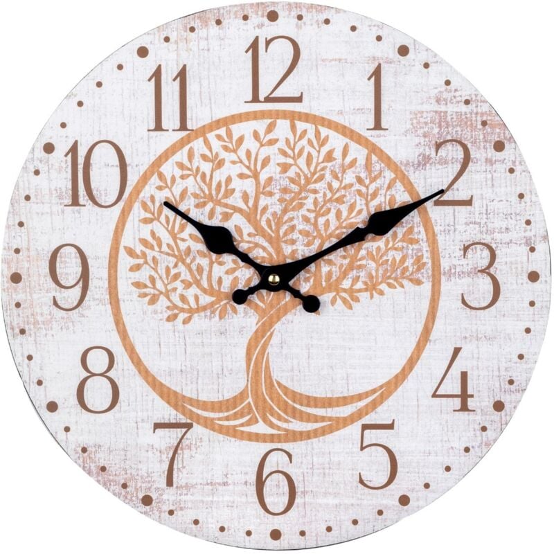 Dekorative Wanduhr mit Baum des Lebens, moderner und eleganter Stil, ideal für Geschenke und Heimdekoration