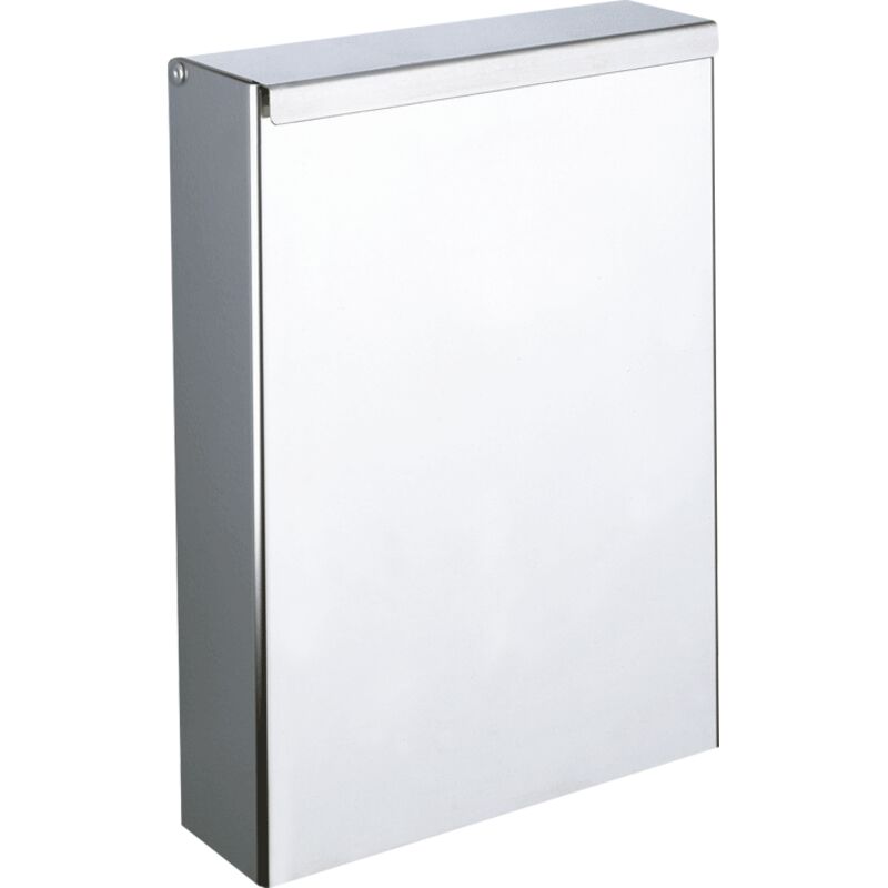 Delabie Abfallbehälter re-eckig W.-Mont. Flach 4,5l Edst. hgl.