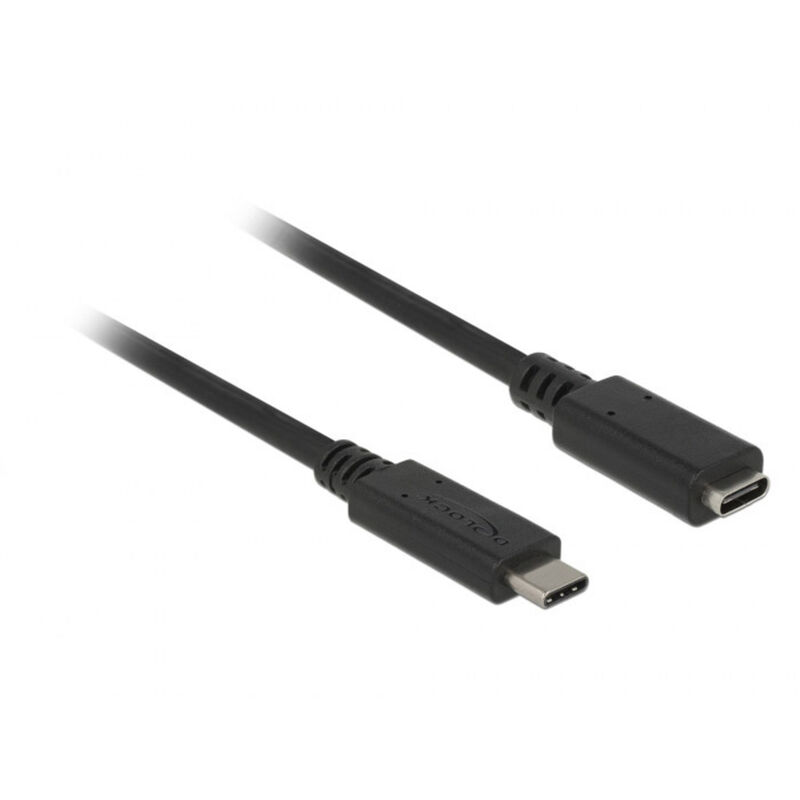 Delock - USB-Kabel usb 3.2 Gen1 (usb 3.0 / usb 3.1 Gen1) usb-c® Stecker, usb-c® Buchse 2.00 m Schwarz