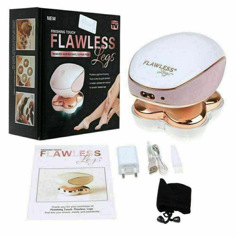 Trade Shop - Defilator Frauen Rasierer elektrische wiederaufladbare nasse trockene Haare -