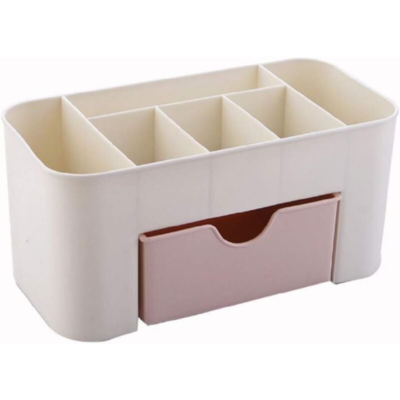 Alovez - Desktop-Make-up-Organizer, Kosmetik-Aufbewahrungsbox, Schreibtisch-Aufbewahrungsbox, Schreibwaren, Make-up
