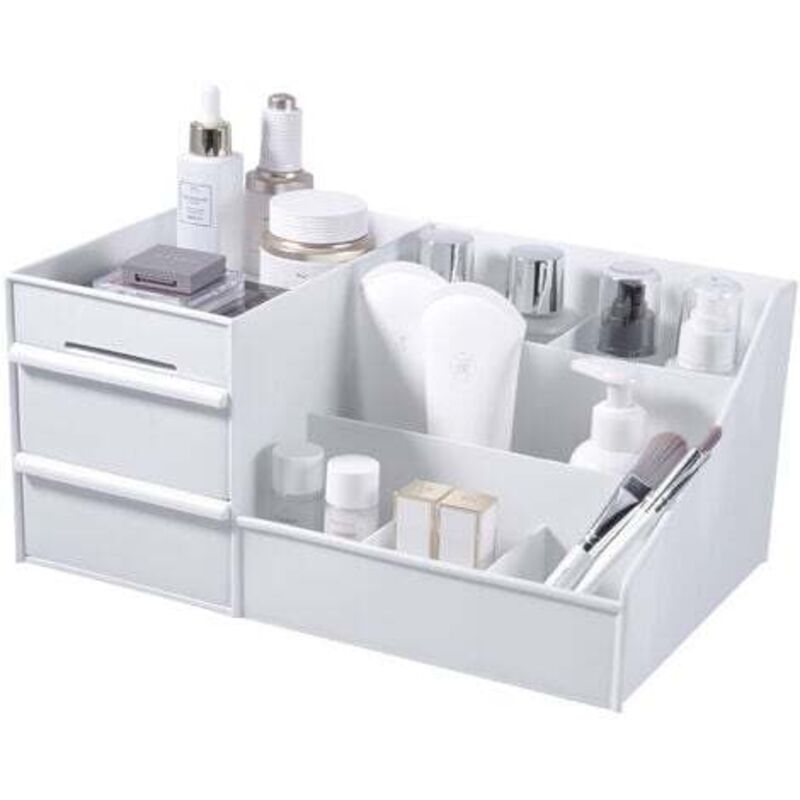 Tigrezy - Desktop-Make-up-Organizer mit Schubladen, Kosmetik-Aufbewahrungstruhe, Büro-Schreibtisch-Organizer, Büro-Schreibwaren-Aufbewahrungsbox,