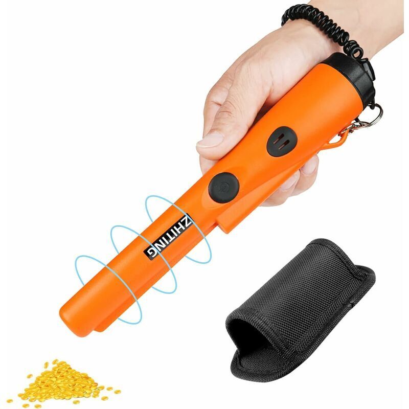 Tragbarer, wasserdichter Metalldetektor, LED-Anzeigen und Vibration für die Schatzsuche