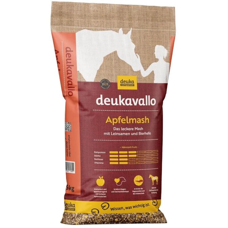 Vallo Apfelmash 15 kg Pferdefutter Leinsamen Bierhefe - Deuka