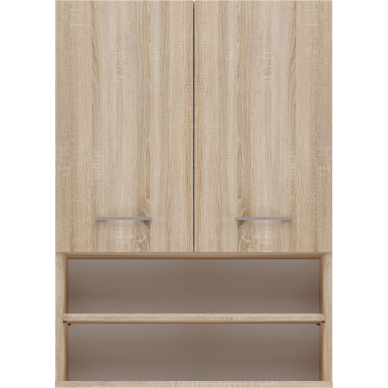 Cdf Waschmaschinenschrank Pola Mini dk Farbe: Eiche Sonoma Moderner Schrank über der Waschmaschine Ablagefläche Geräumige Einlegeböden Einfache