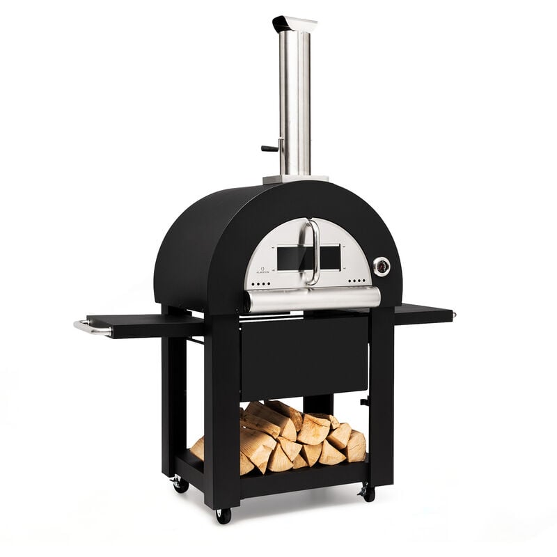 Diavolo Napoletana Pizzaofen Holzofen rostfreier Edelstahl - Klarstein