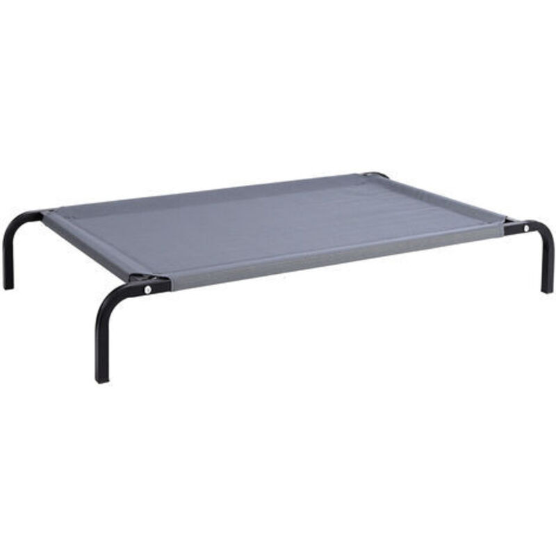 Lionto Hundeliege Outdoor erhöhtes Hundebett Haustierliege (s) 75x47 cm Grau