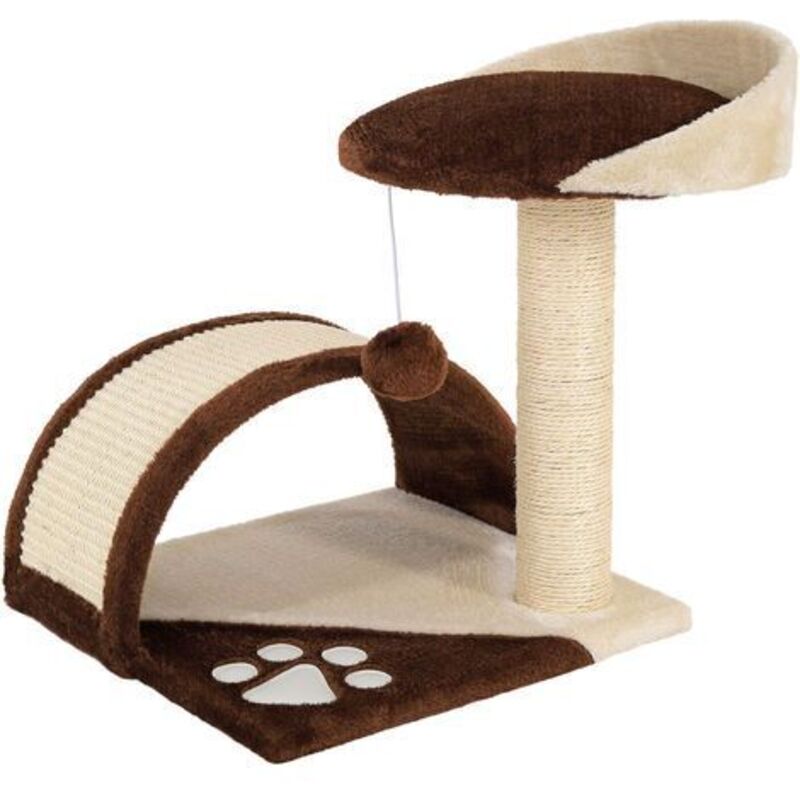 Lionto Kratzbaum Kletterbaum Katzenkratzbaum Höhe 43 cm braun/beige