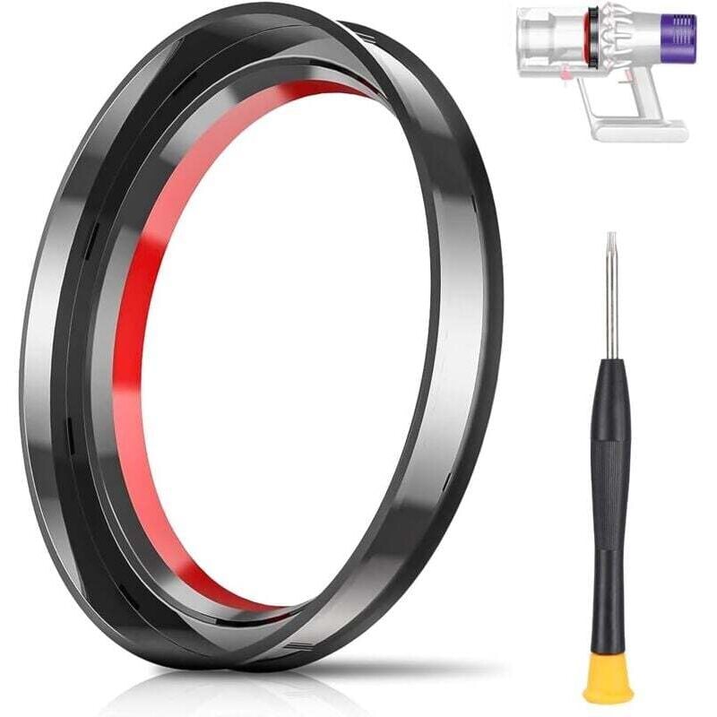 Dichtungsring für Dyson V10, fester Dichtungsring für Dyson V10 und SV12 Staubsauger, kostenloser T8-Schraubendreher, feste Dichtungen kompatibel mit