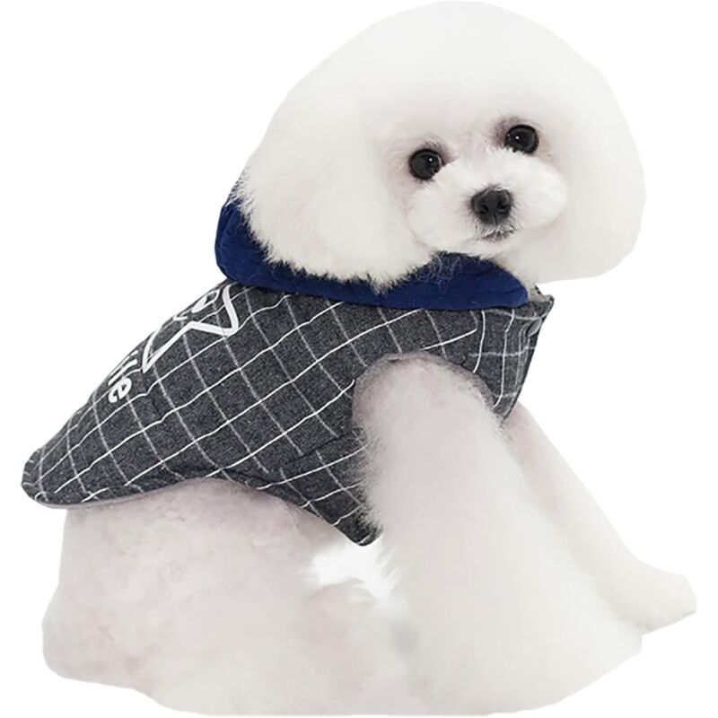 Dicker, kältebeständiger Wintermantel für kleine Hunde (M)