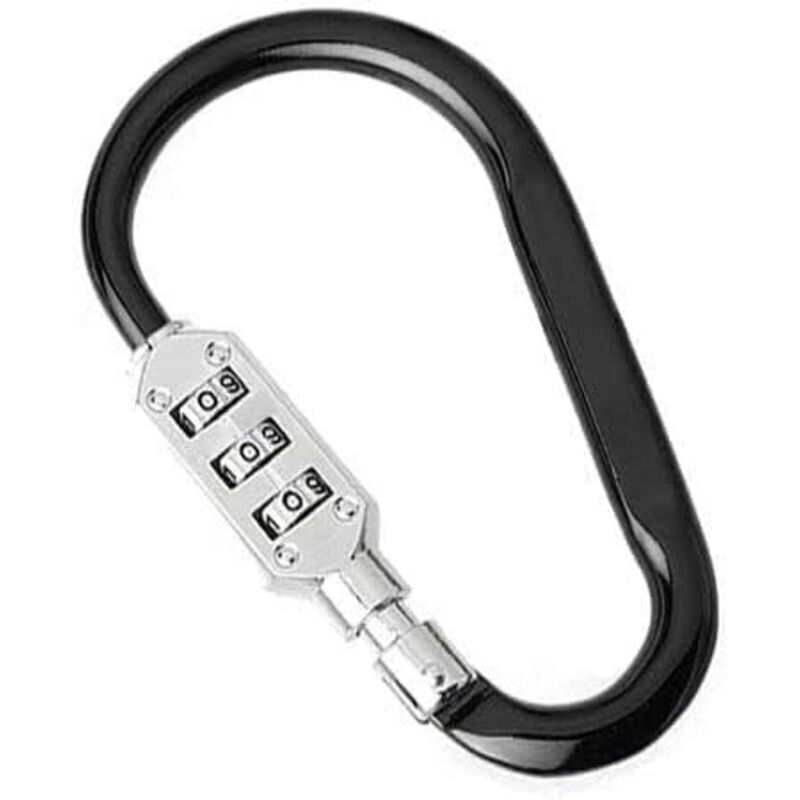 Diebstahlsicherungskabel mit digitalem Kombinationskarabiner für Fahrräder, Elektrofahrzeuge und Helme, aus robuster Aluminiumlegierung