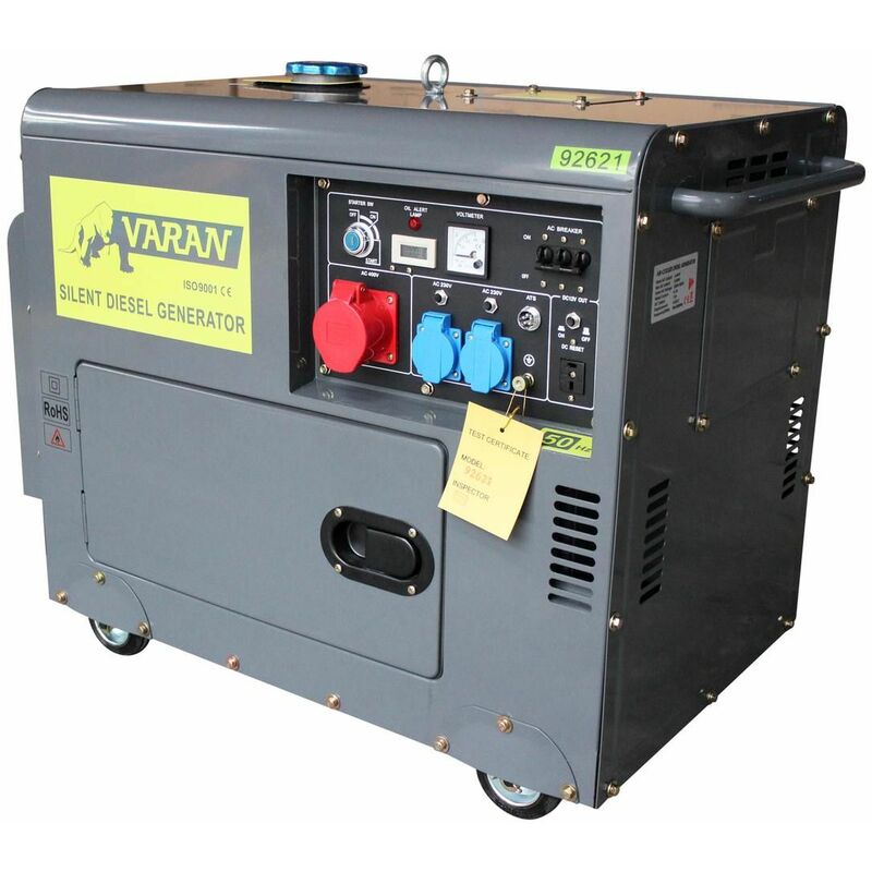 92621-ATS Diesel Stromerzeuger 5.5 kVA, 1 x 400V, 2 x 230V + Elektrostarter ats - Varan Motors