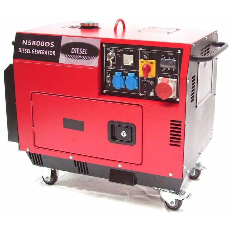 Diesel Stromerzeuger 5800 Generator 06263 schallisoliert 400V leise schallgedämm