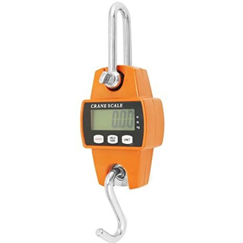 Digitale Hängewaage, 300 kg, digitale Kranwaage mit Aluminiumhaken, zum Wiegen von Docks, Stahlrohstoffen, Angeln
