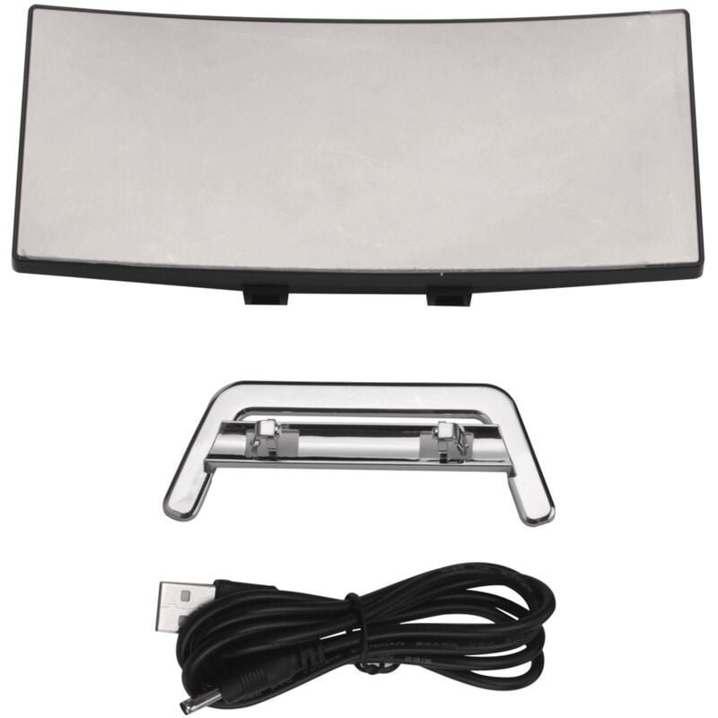 Digitaler ,7 Digital Uhr mit Gebogenem,Dimmbarem led Bildschirm für Kinder ,GroßE WeißE Uhr,Schlummer Funktion,LED Schreibtisch Uhr,12/24 Stunden,USB