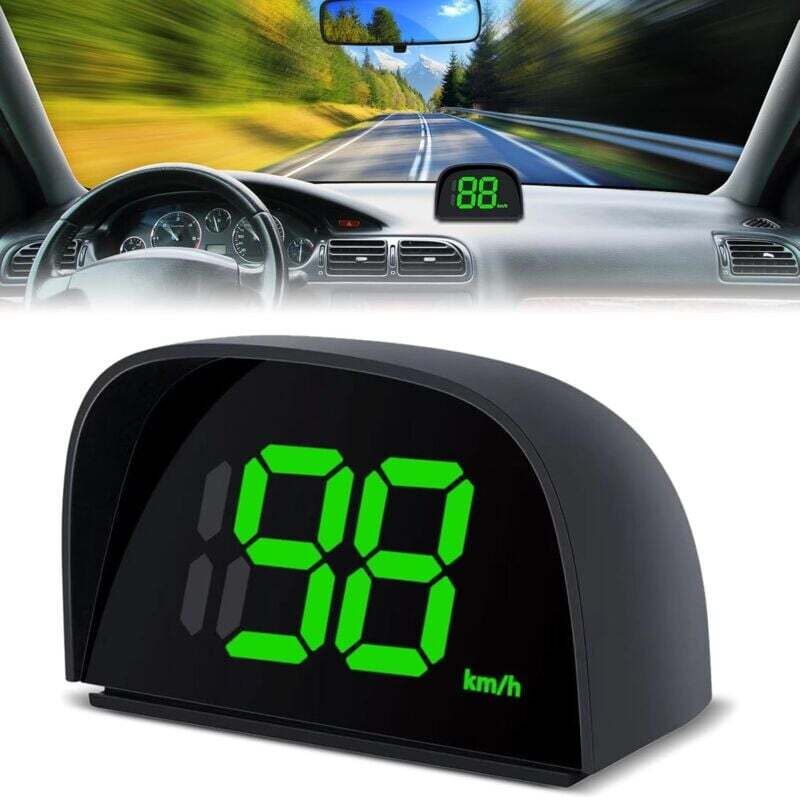 Digitaler Auto-Tachometer: Universelles HUD-Head-Up-Display für Auto, Tachometer, Tachometer, Motorrad für Fahrrad, Motorrad, Auto