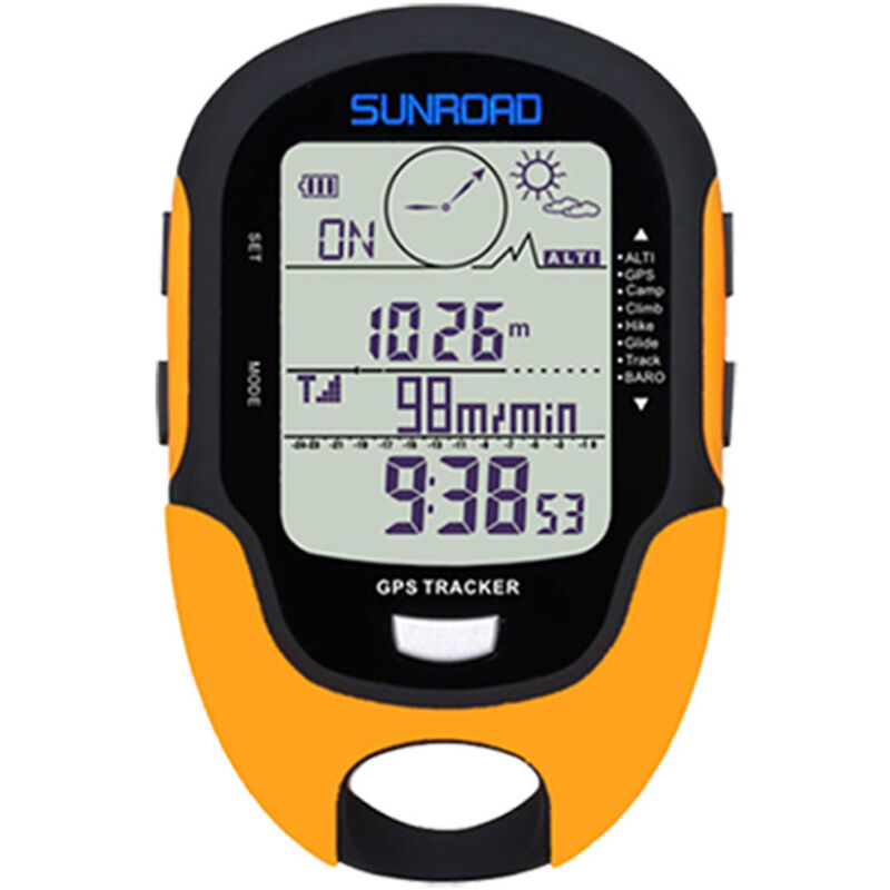 Digitaler multifunktionaler Barometer-Altimeter Kompass Wettervorhersage GPS Navigationsempfänger Thermometer Hygrometer Barometer mit Taschenlampe