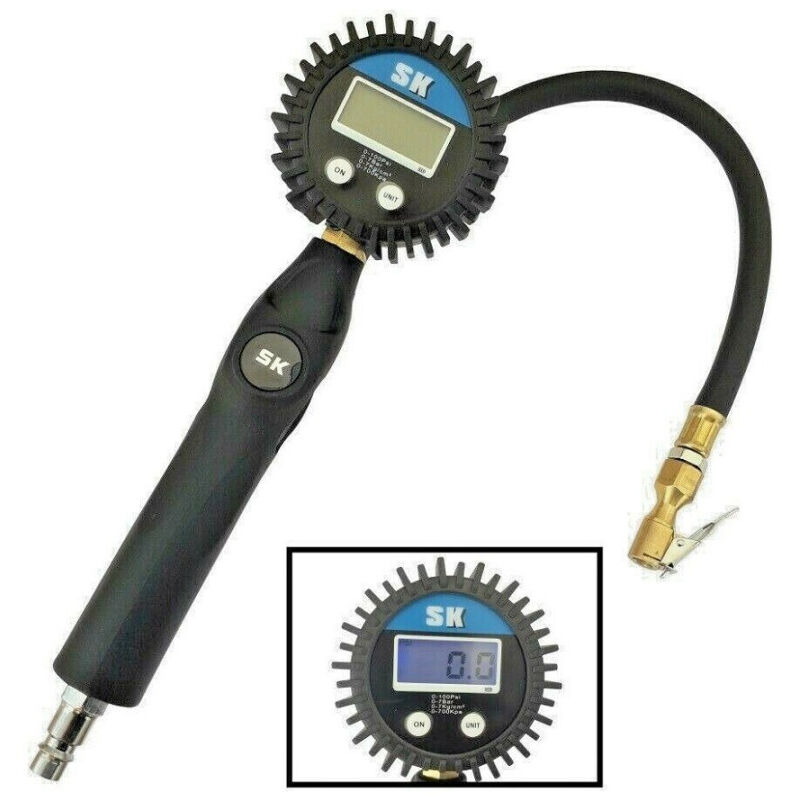 Trade Shop Traesio - Trade Shop - digitaler reifendruckmesser lcd-anzeige auto motorrad motorrad wohnmobil -