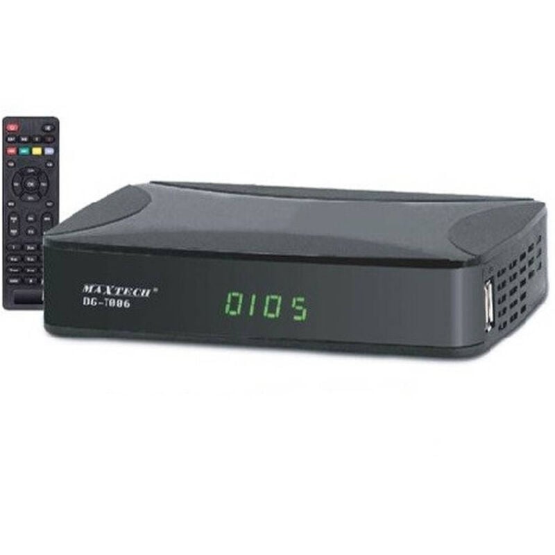 Trade Shop - DIGITALER TERRESTRICHER DECODER-RECEIVER DVB-T2 H.265 10BIT LAN-FERNBEDIENUNG DG-T006 -