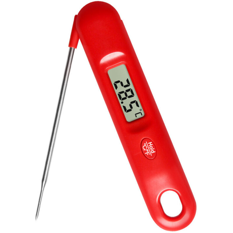 Jalleria - Digitales Fleischthermometer – 3 x schnellere Sofortanzeige in 0,5 Sekunden, Lebensmittel-Kochthermometer Genauigkeit ±0,1℃,