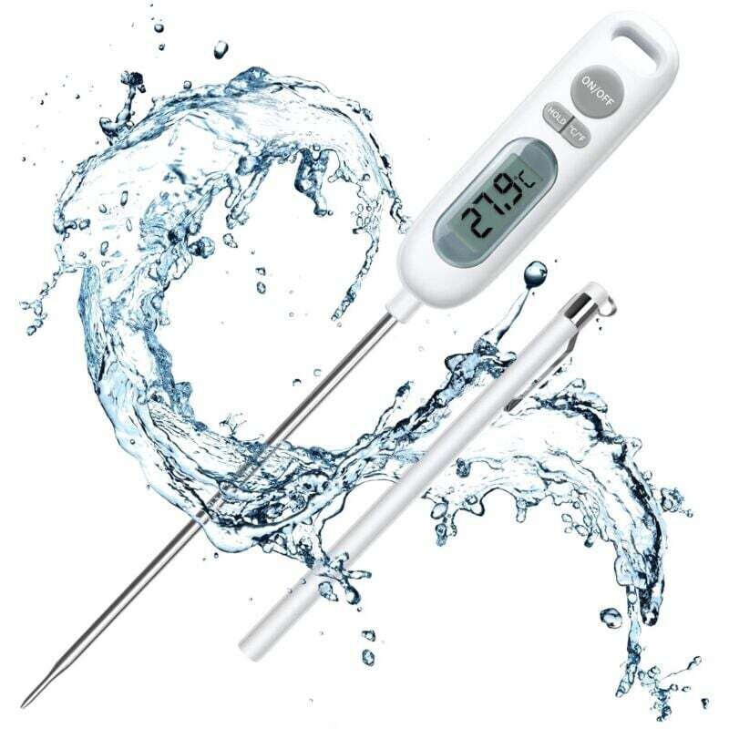 Digitales Küchenthermometer mit 141-mm-Sonde für Grillen, Backen, Fleisch, Zucker und Flüssigkeiten XXW