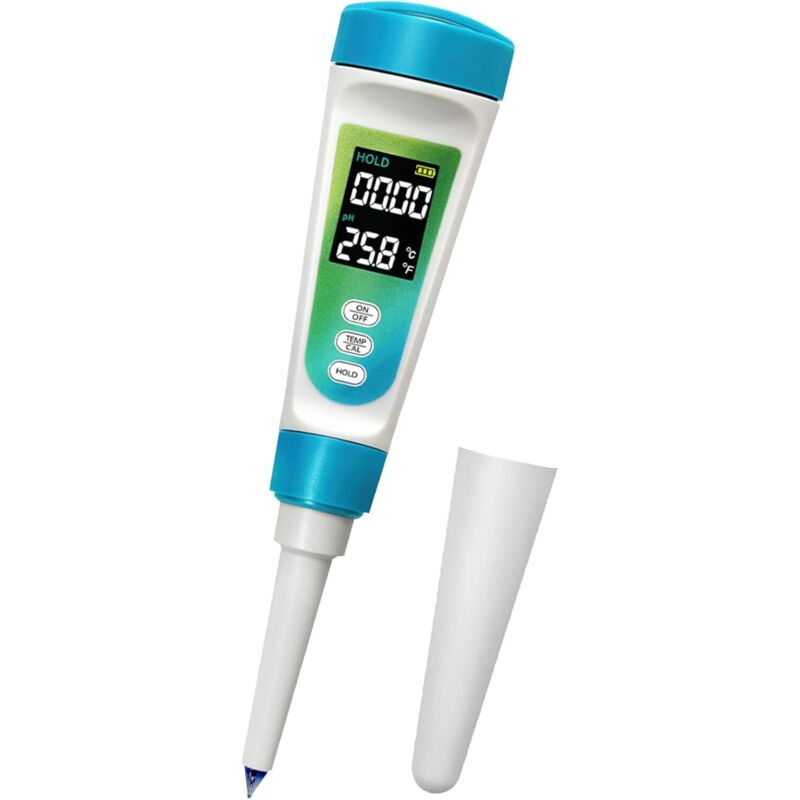 Digitales PH-Messgerät Für Lebensmittel, Hohe Genauigkeit 0,01, LCD-Hintergrundbeleuchtung, Lebensmittel, Fleisch, Käse, Halbfeste Böden, Wasser