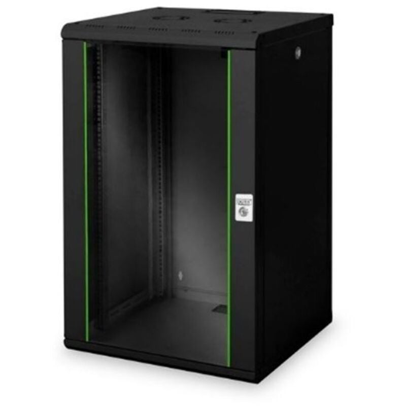DIGITUS Schrank de Netzwerk, Rack de 19 Zoll, 20U, Wandmontage, Tiefe 450 mm, Kapazität de Last 100 kg, Unique Serie, Schwarz