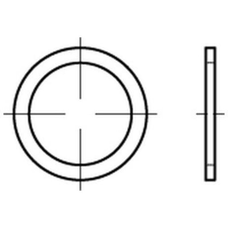 DIN 760 Flachdichtringe Alu A 27 x 32 x 2 Al S 100 Stk