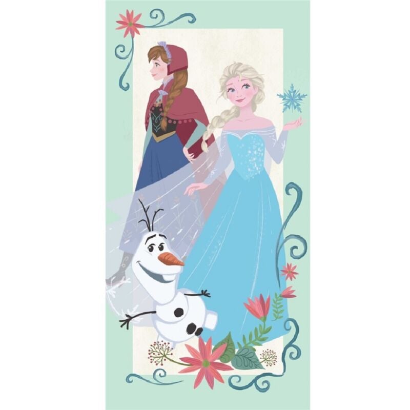Disney Frozen Strandtuch 140x70 cm Weiches Handtuch mit Elsa & Anna Design