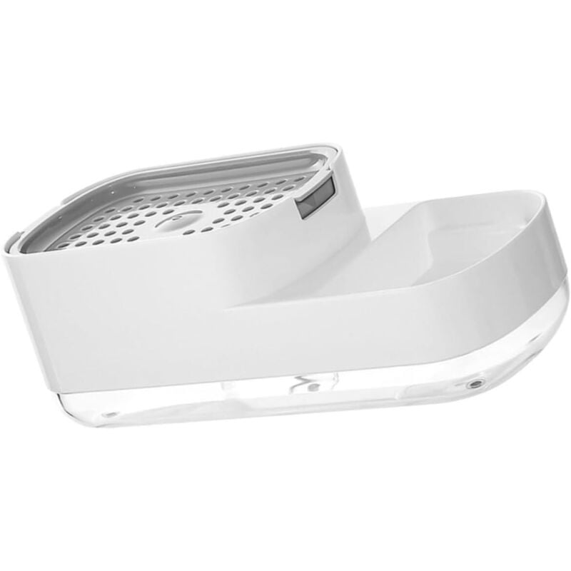 Flüssigseifenspender für Geschirrspüler, Seifenspender für die Küchenspüle, 2-in-1-Flüssigseifenspender für Geschirrspüler mit Schwammhalter für die