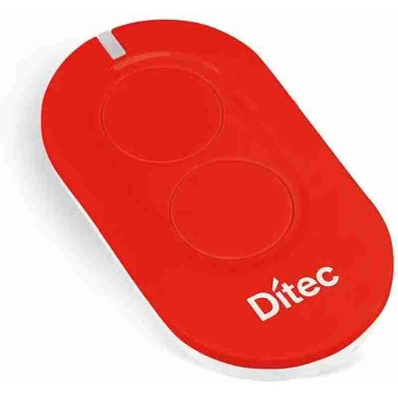 Ditec - Code ZEN2R Funksender 433 MHz Rolling Code 2 Funktionen. Möglichkeit der Konfiguration im aes 128-Modus. Farbe: Rot
