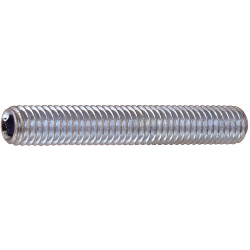 Gewindestifte mit Kegelkuppe M 5x4 - Gewinde Stifte Innensechskant gemäß ISO4026, Stahl verzinkt 45H - 200 Stück