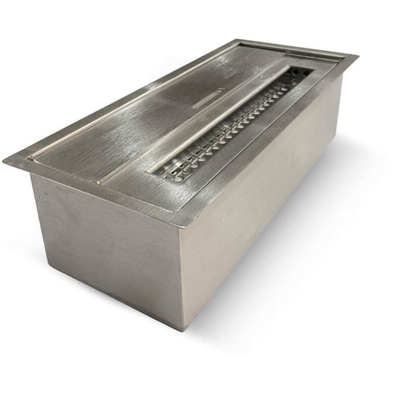 Dmora - Brenner Aquara, Kochfeld, Heizelement, Verbrenner, Made in Italy, 13x30 h9 cm, Silber