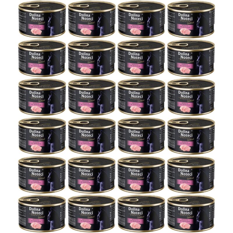 DOLINA NOTECI Premium Sterilised Rich in Turkey - Katzenfutter nass - 24x185g