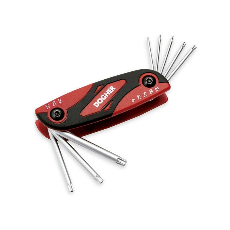 Taschenmesser Steckschlüssel-Set 8tlg TS10-TS40 Dogher 609-018
