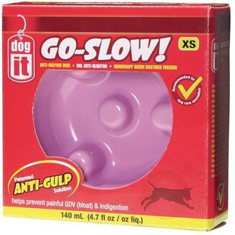DOGIT Go-Slow Anti-Schling-Napf Rosa 140 ml