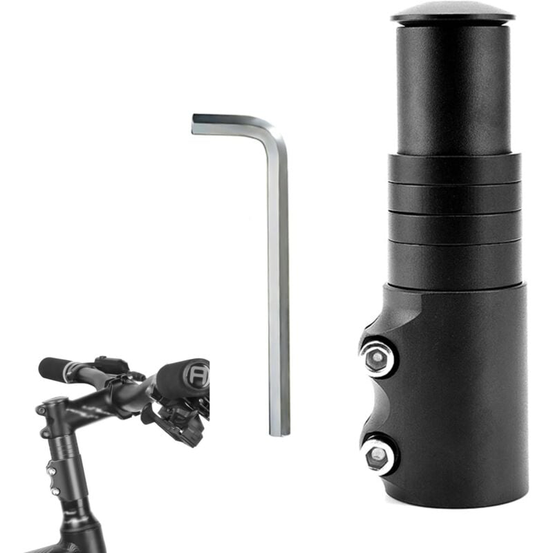 Dolaso - Lenkervorbau-Riser, MTB-Vorbau-Riser, Fahrrad-Vorbau-Verlängerung, Fahrrad-Verlängerungs-Riser-Adapter, geeignet für mtb und Rennräder, mit