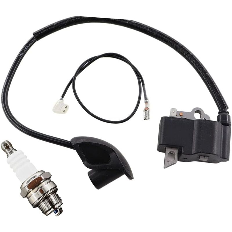 Zündspule mit Zündkerze für stihl FS120 FS120R FS200 FS200R FS250 FS300 FS350 FR350 BT120 BT120C BT121 BT121Z FS202 Motorsense, ersetzt 4134 400 1301