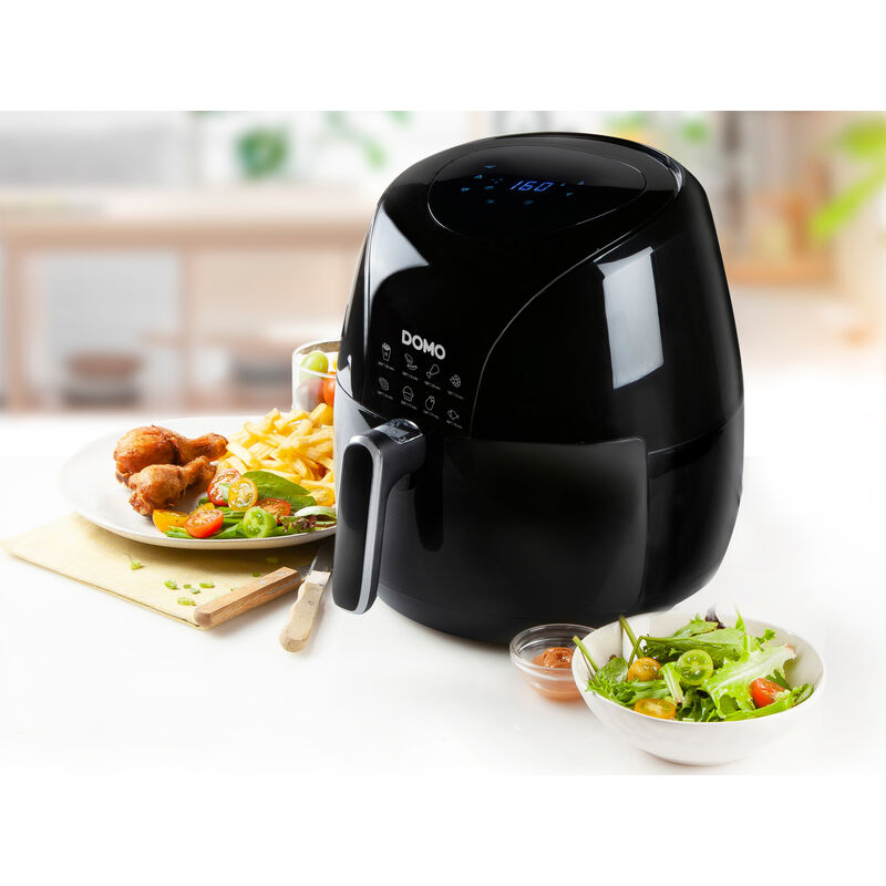 Friteuse ohne öl 1,5kg 2000w schwarz - Domo - do533fr