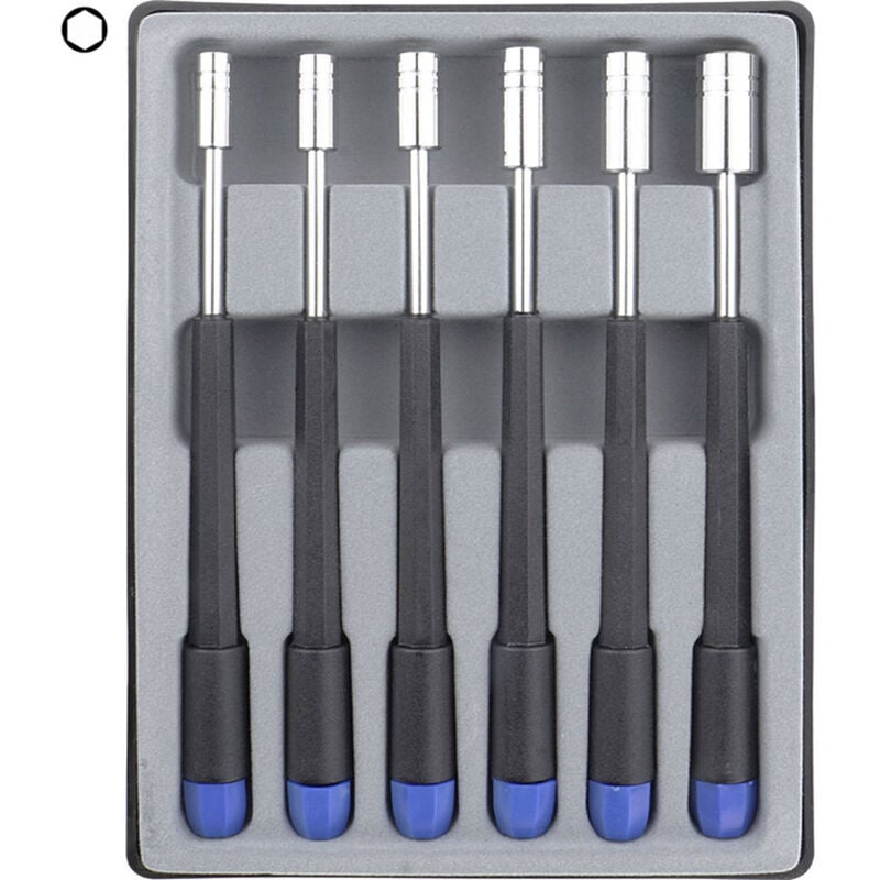 Donau Elektronik - Elektronik- u. Feinmechanik Schraubendreher-Set 6teilig Außen-Sechskant