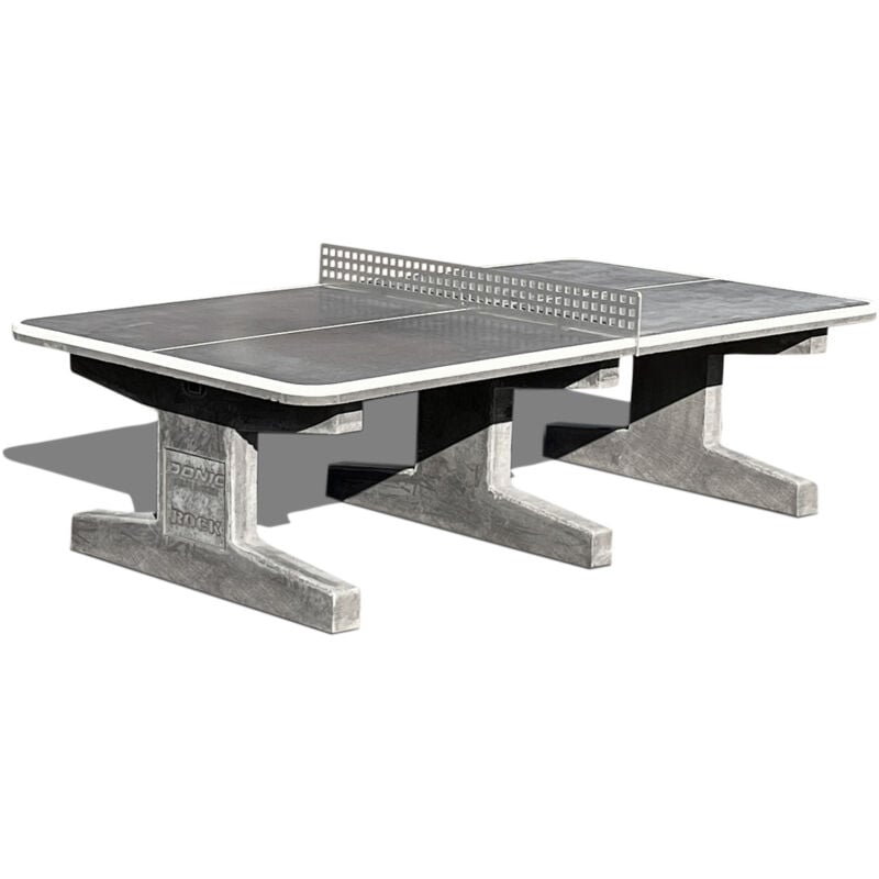 Donic - Outdoor-Beton-Tischtennisplatte 'Rock' inkl. Netz, mit eckigen Außenecken