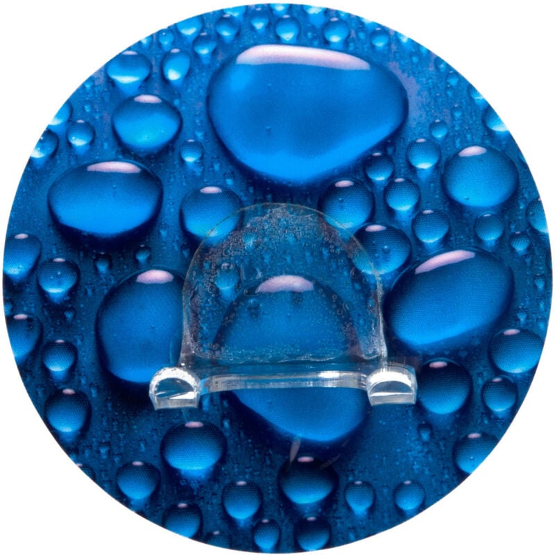 Wenko - Wand Haken Kleider Garderoben Handtuch Halter Bad Küchen aqua ohne bohren - blau