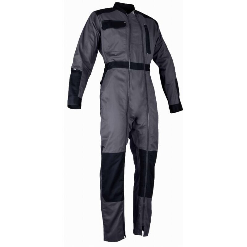 Doppelter Zip-Overall Chlor LMA Dunkelgrau / Schwarz - T6/ t.xxl - 4112 t.xxl