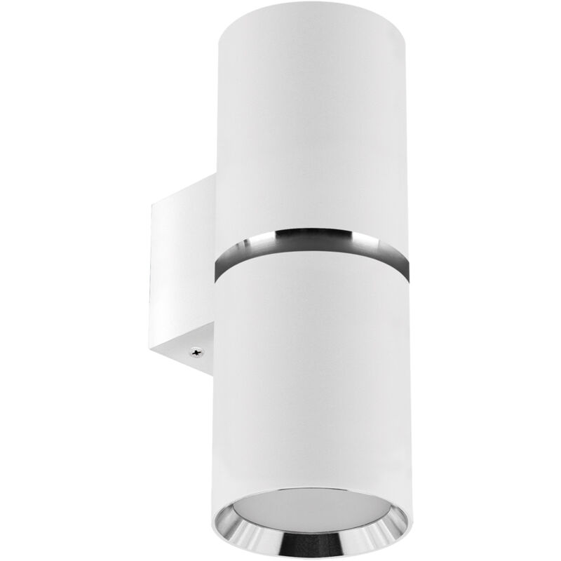 Doppelseitige Wandleuchte, Up- und Down, DIOR WLL 2xGU10 IP20, weiß/chrom