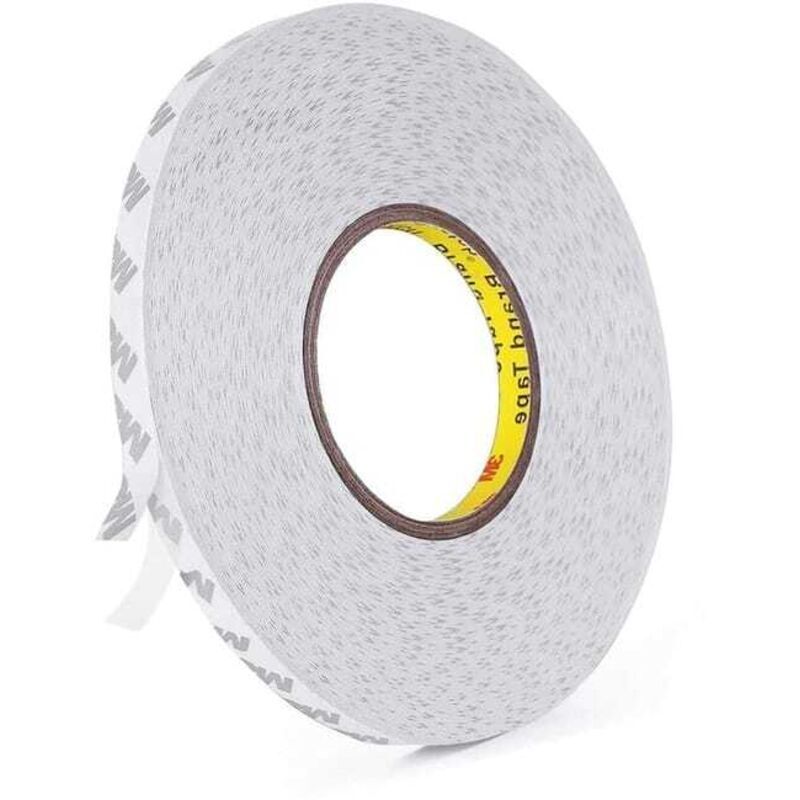 Ymyny - Doppelseitiges Klebeband, transparent, 3M 9080, starkes doppelseitiges Klebeband, Länge 50 m, Breite 10 mm, Dicke 0,15 mm, für Heimwerker mumu