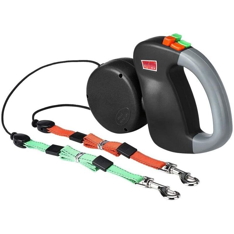 Doppelter Hundeleine, verstellbare Hundeleine für zwei Hunde, Doppel-Hundeleine für zwei Hunde, Hundeleine für 2 Hunde, doppelte Hundeleine ohne