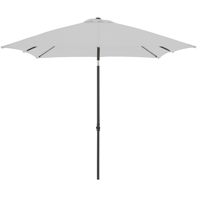 Doppler Sonnenschirm 'Basic Push Up 210 x 210' mit Höhenverstellung, 210 x 210 cm, anthrazit, Bezug Polyester, Stock aus Aluminium, Streben aus