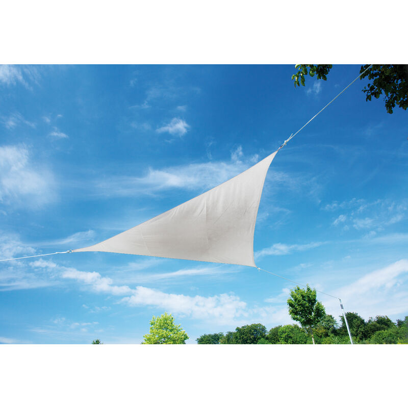 Doppler Sonnensegel 'AluPro 360 x 360 x 360' Dreieck, 3,60 x 3,60 x 3,60 m, weiß, Bezug aus 100% Polyester, 1,9 kg Sonnensegel 'AluPro 360 x 360 x